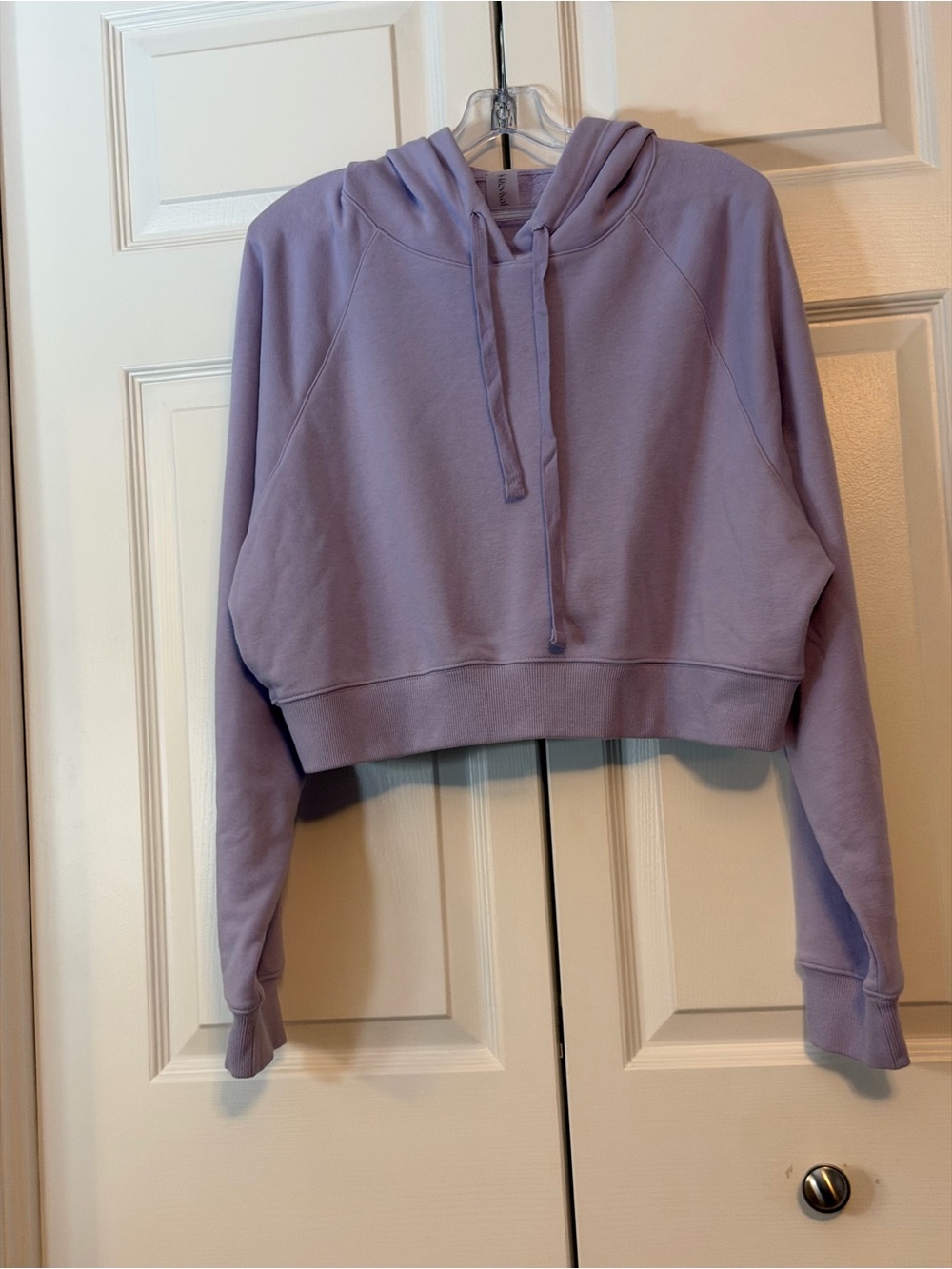 Altar'd State Lavender Cropped Hooded Sweatshirt